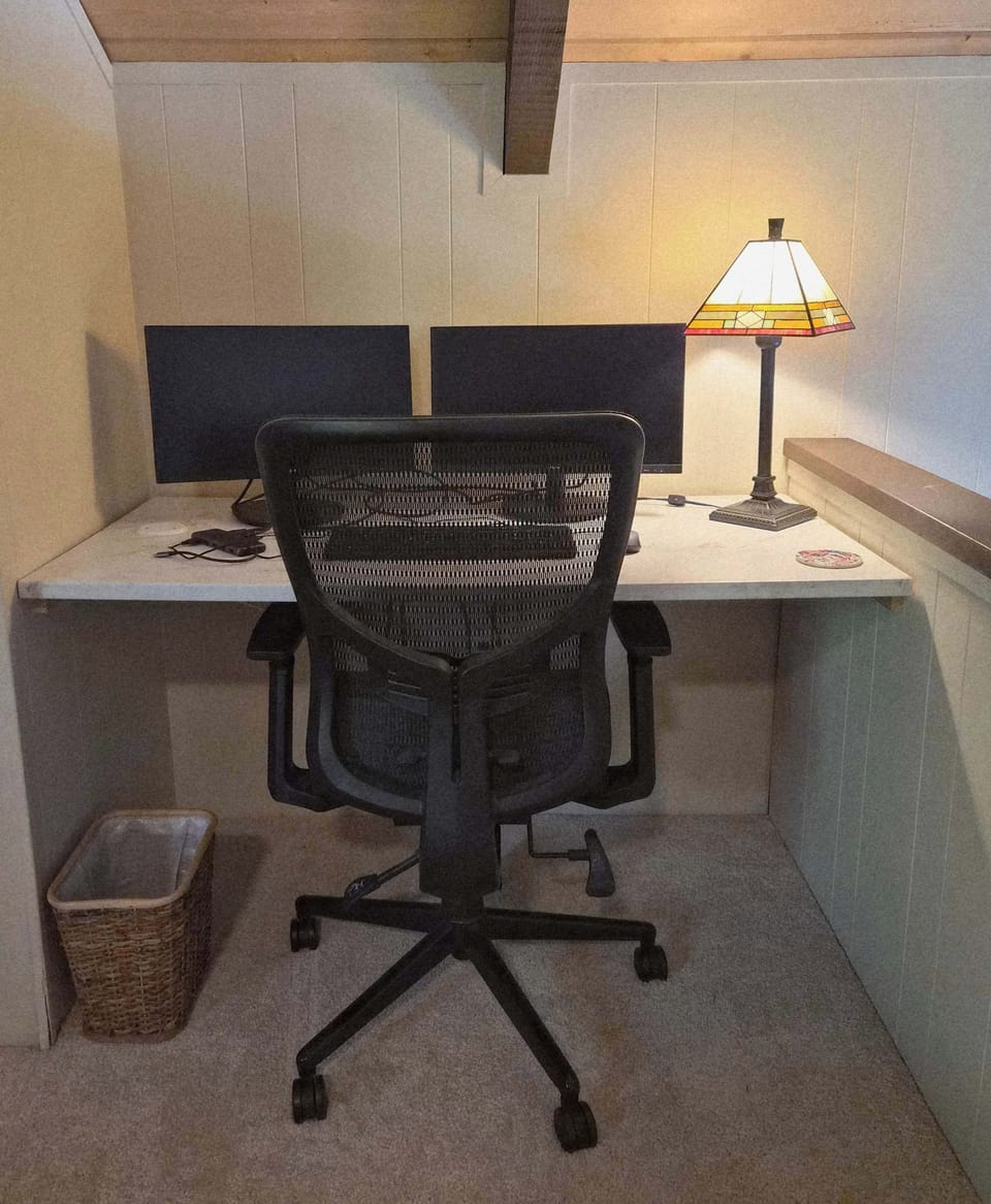 Designated work space in the Loft