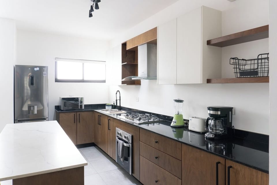 Cocina equipada con todo lo necesario