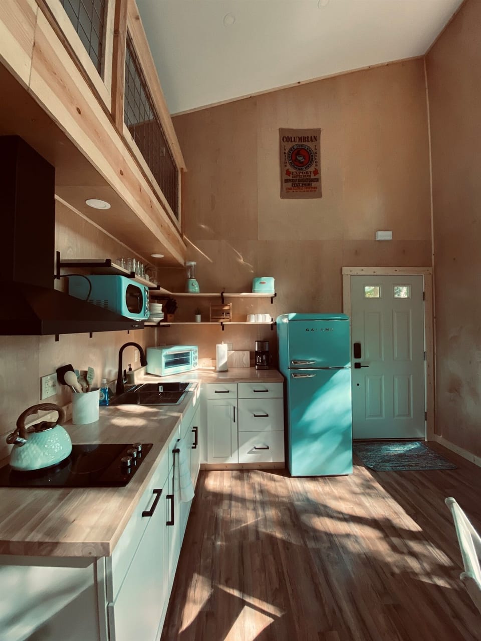 The kitchen at Canopy 7 in the morning light