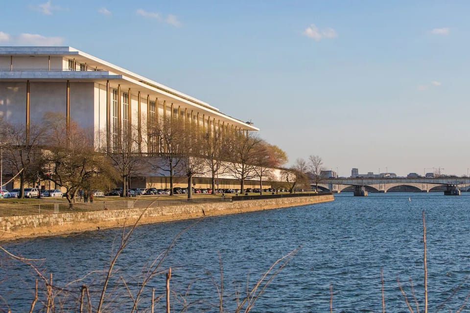 Picture sunny strolls along the water beside this striking landmark.
