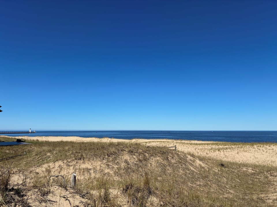 Lake Michigan sandy dunes 