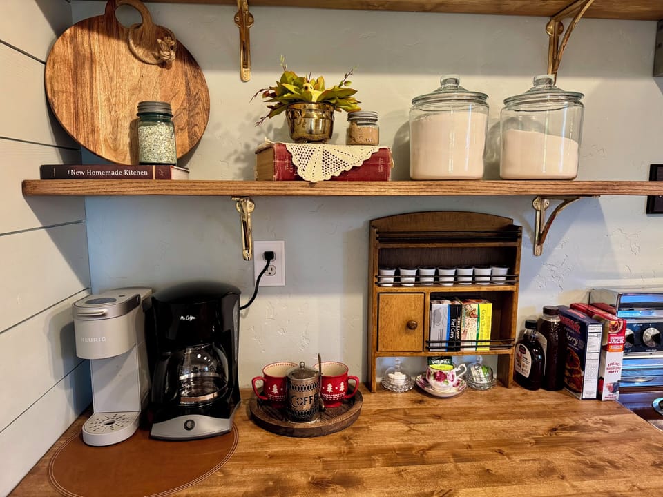 Full coffee bar.