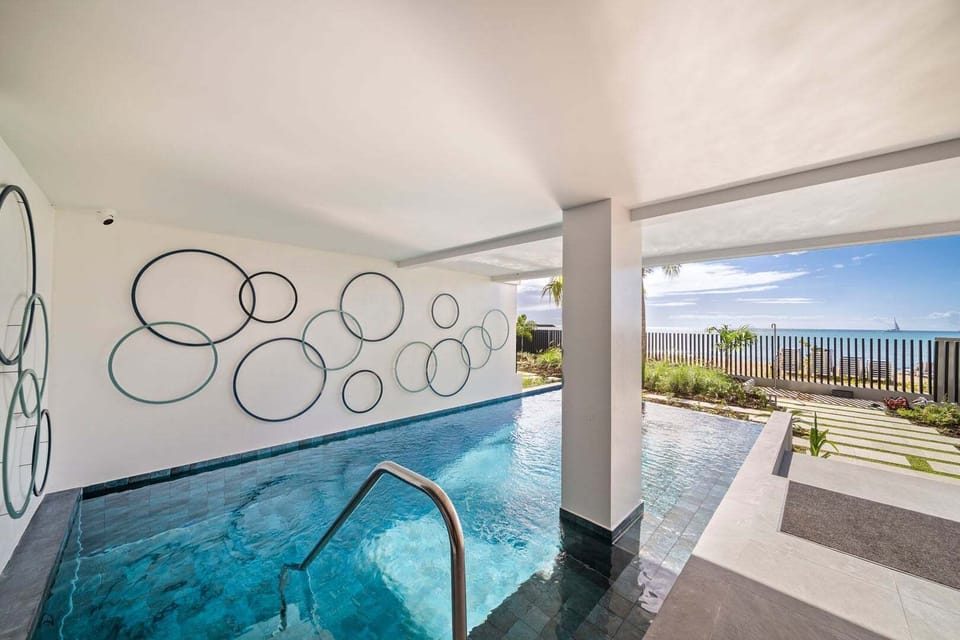 Ground-level communal pool