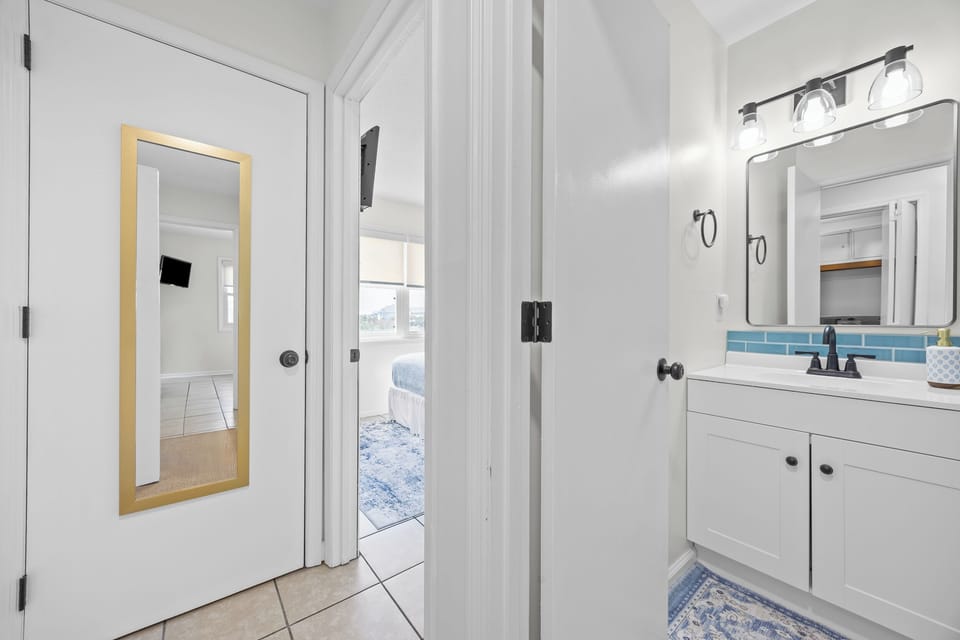 Enjoy spotless bathrooms stocked with fresh towels and essentials. Designed for comfort and convenience during your stay.