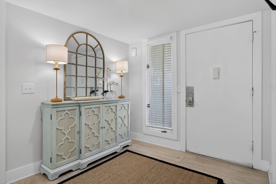 Bright entrance.