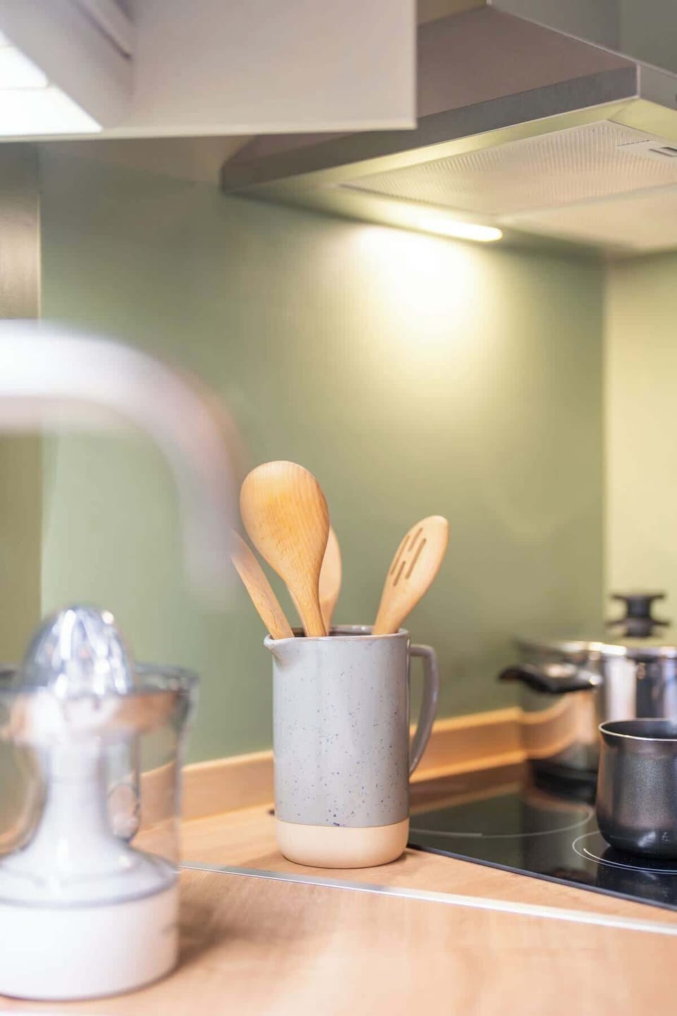 Clean and functional kitchen workspace