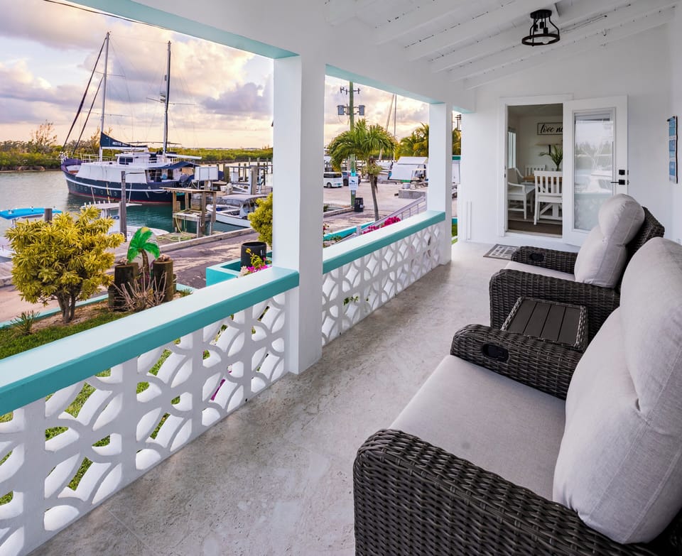 Porch over looking Harbour