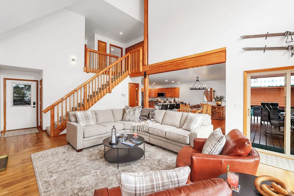 Layout that makes it easy for early risers and night owls to share this McCall vacation home.