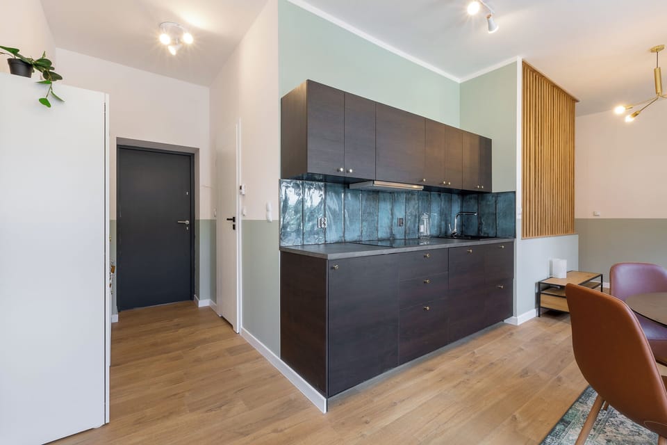 Apartment, City View | Private kitchen | Full-size fridge