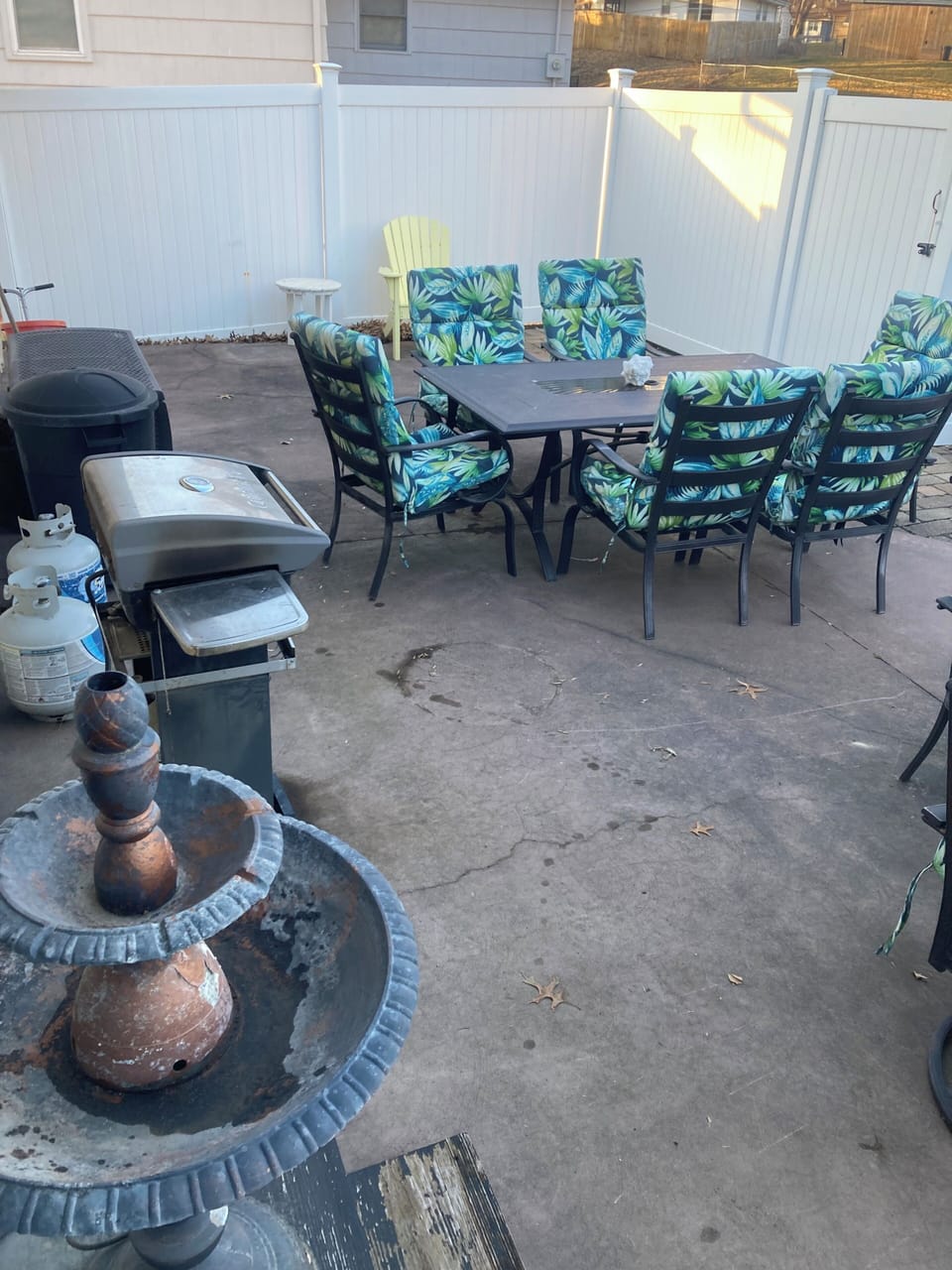 Patio with grill