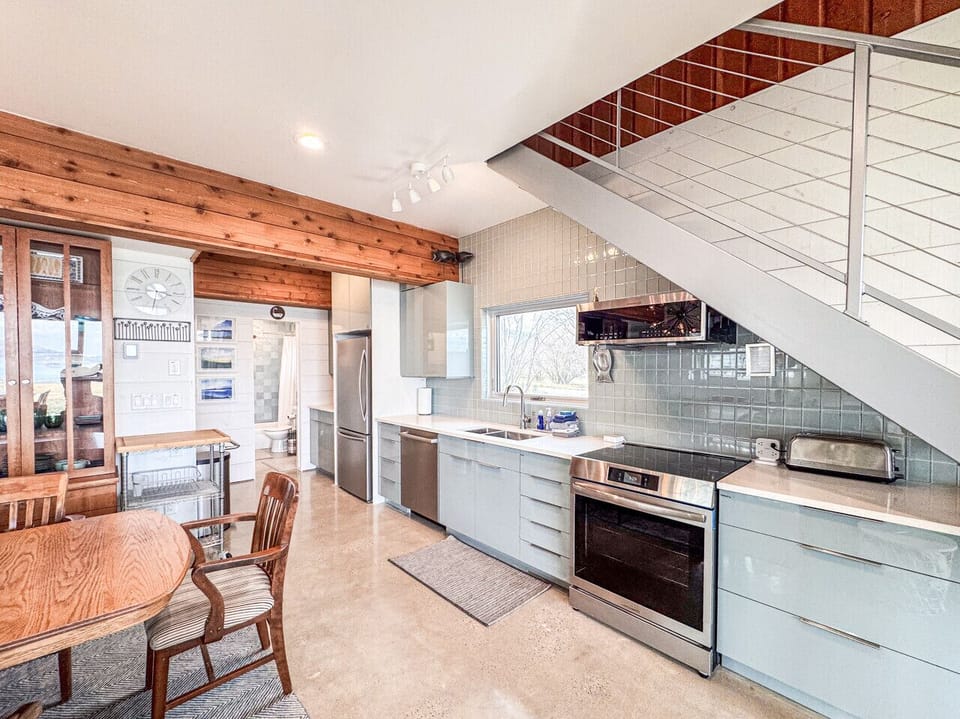 Modern kitchen with sleek appliances, open layout, and stylish finishes for easy entertaining