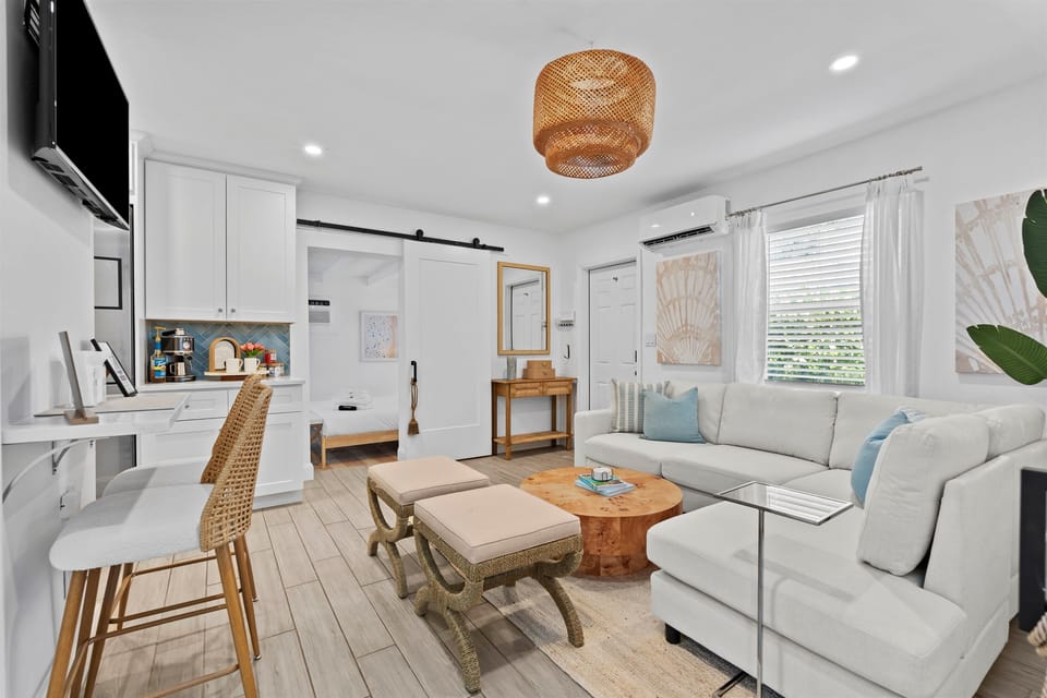 Relaxation flows naturally through this bright and beautifully designed gathering space.