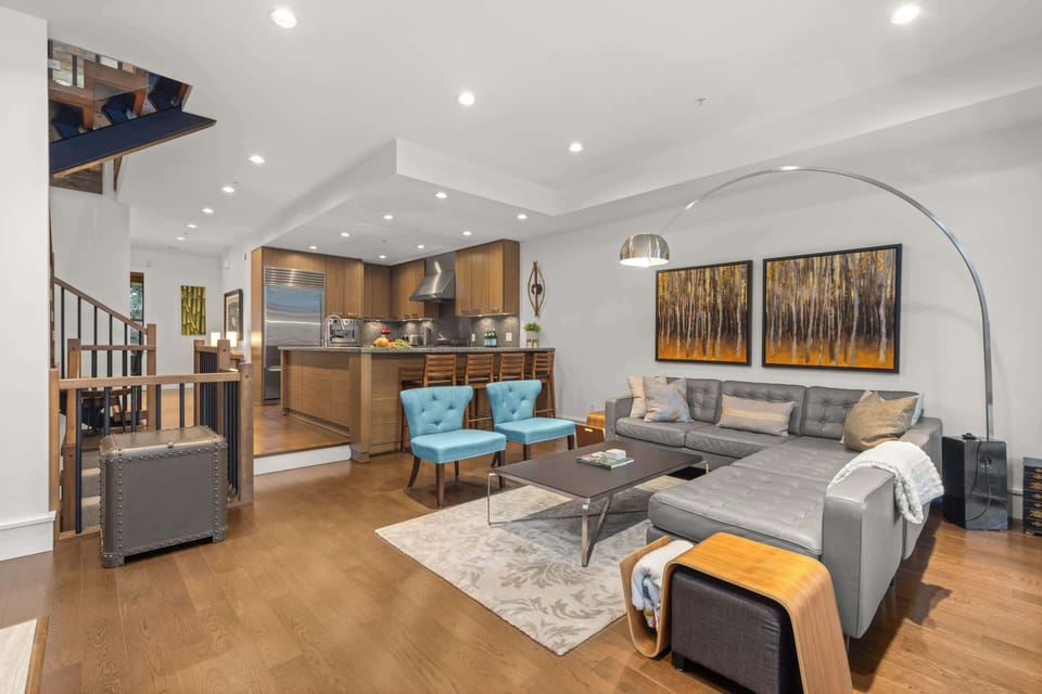 - Open plan living room on the main level