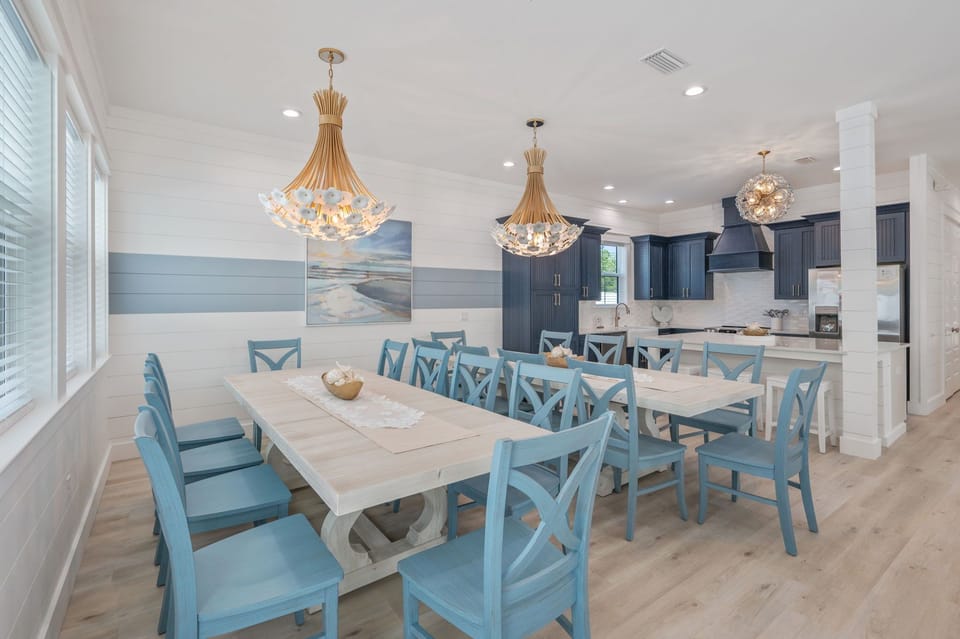 Seating for the whole family to enjoy a meal or game night!