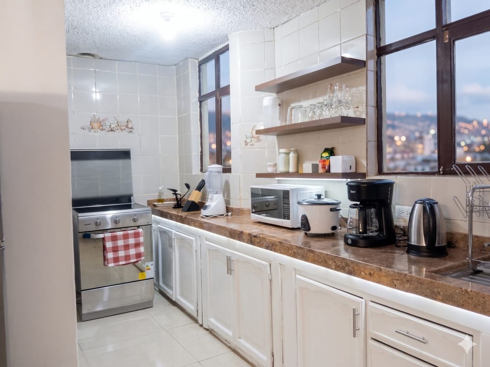 Apartment, City View | Private kitchen