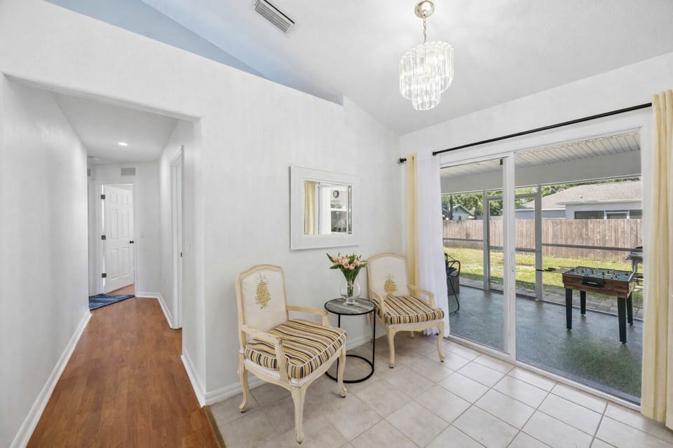 Hallway and Back Patio Door