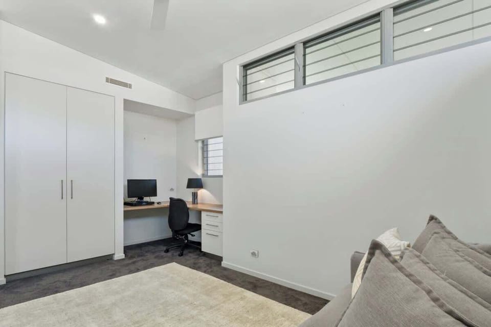 A dedicated study/office ideal for remote work or quiet reading.