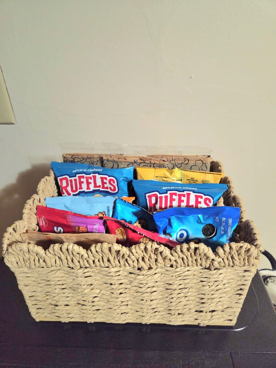Check-In and enjoy a snack
