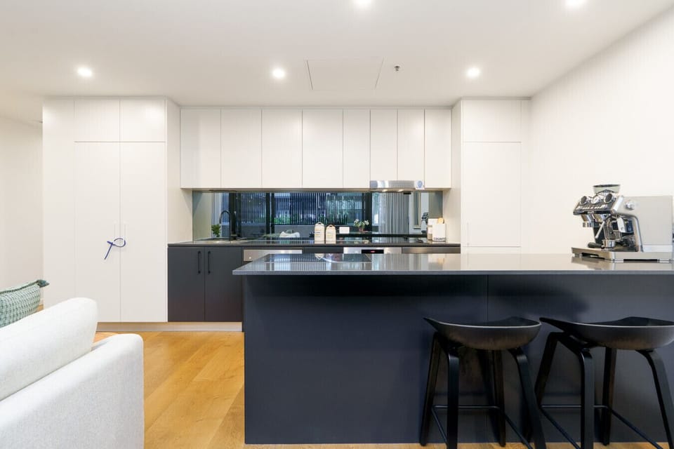 A sleek, open-plan kitchen with plenty of space to cook up your favourite meals.