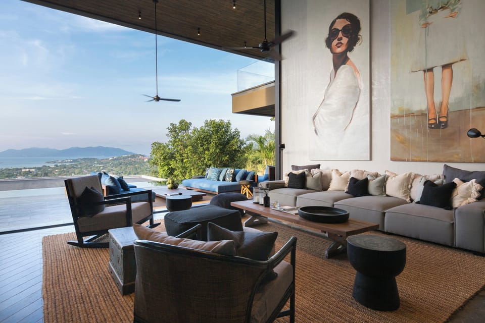 Luxury Villa, 4 Bedrooms, Private Pool, Sea View | Interior