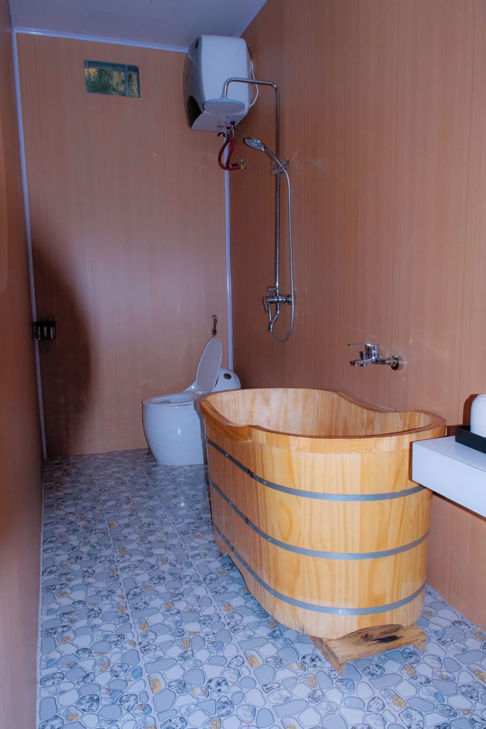 Family Quadruple Room, Hill View | Bathroom | Shower, hair dryer, towels, soap