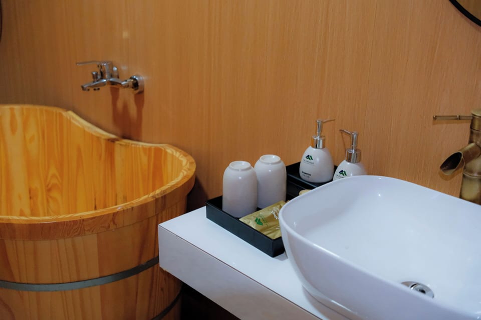 Family Quadruple Room, Hill View | Bathroom | Shower, hair dryer, towels, soap