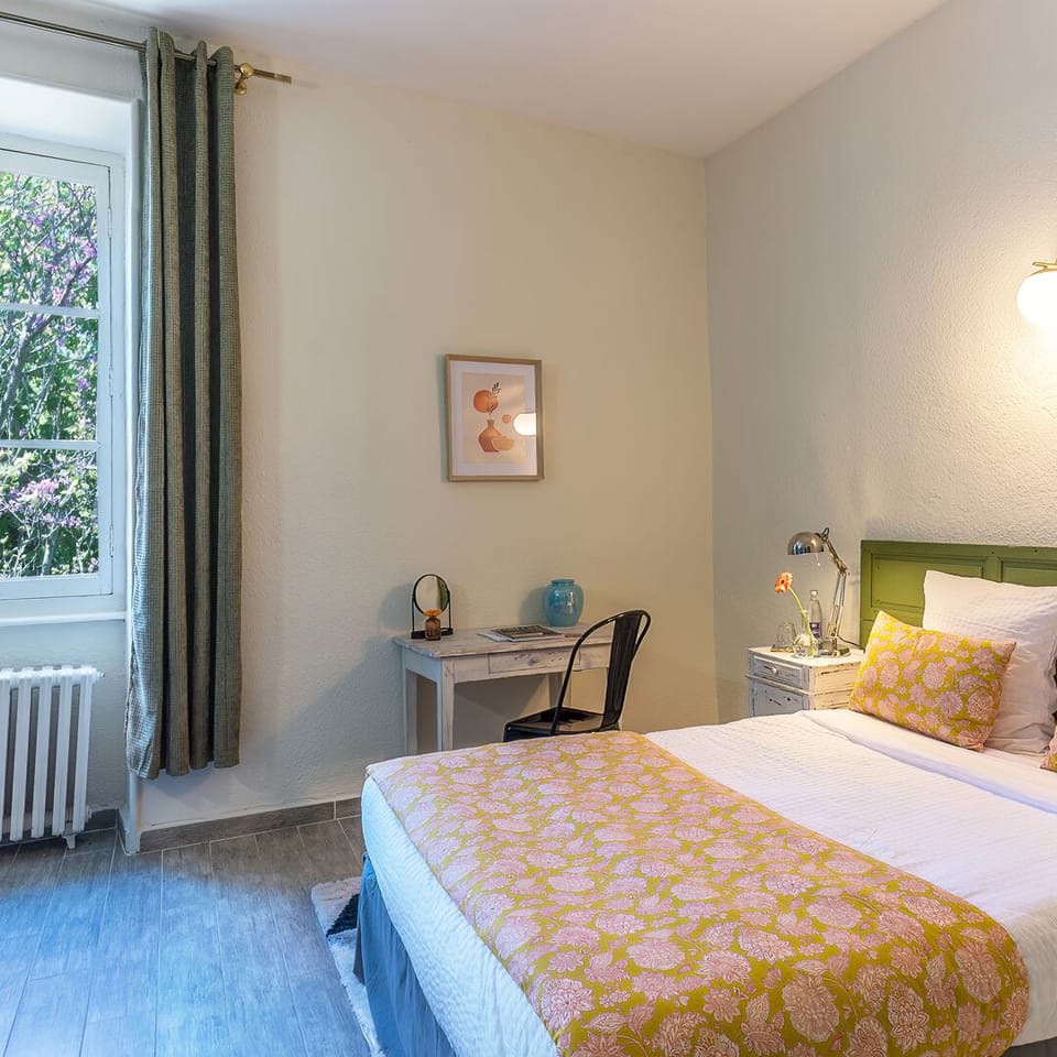Comfort Double Room, Garden Area | Desk, laptop workspace, iron/ironing board, free WiFi