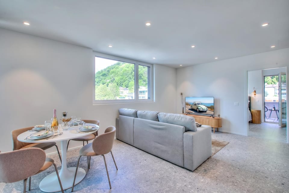Family Apartment, 1 Bedroom, Balcony (Urban Maggiolina Sunset - Locarno) | Living area