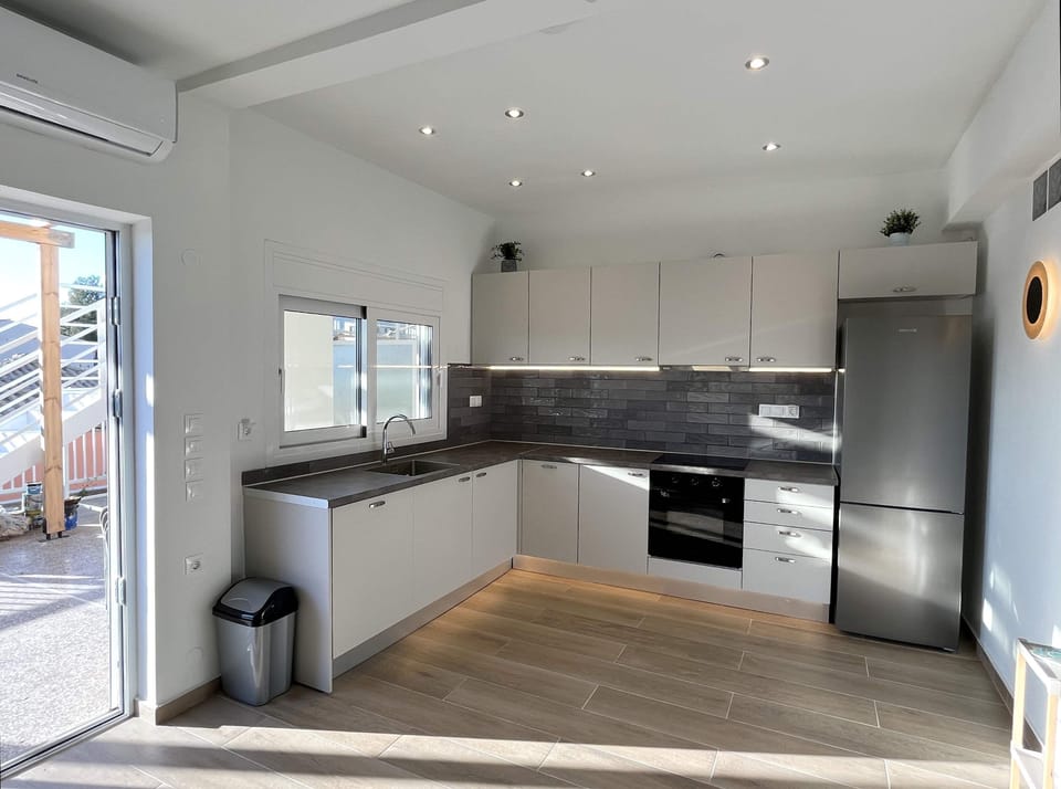 Modern kitchen with high-end appliances