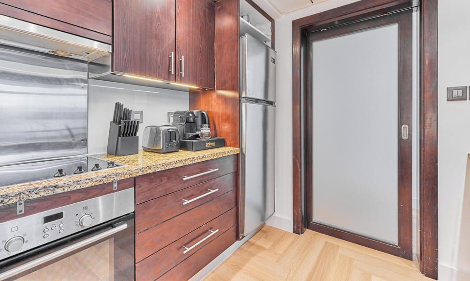 Premium Apartment, City View | Private kitchen | Espresso maker, coffee/tea maker
