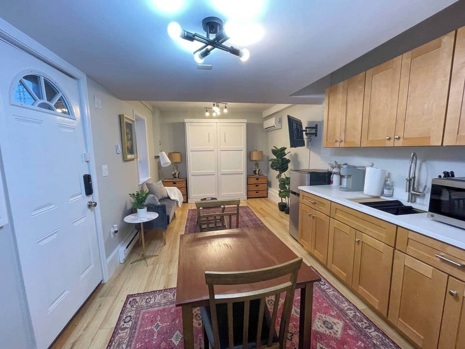 Entire Studio Space from Bathroom door