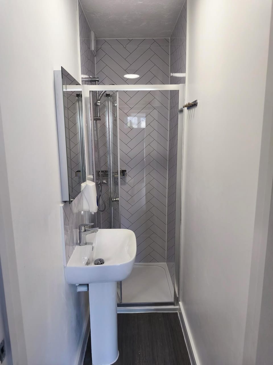 Shower, toilet paper