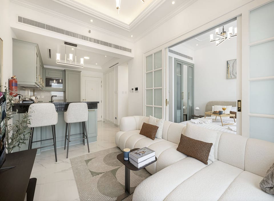Standard Apartment, Balcony | Living area | 42-inch Smart TV with satellite channels, Netflix, streaming services