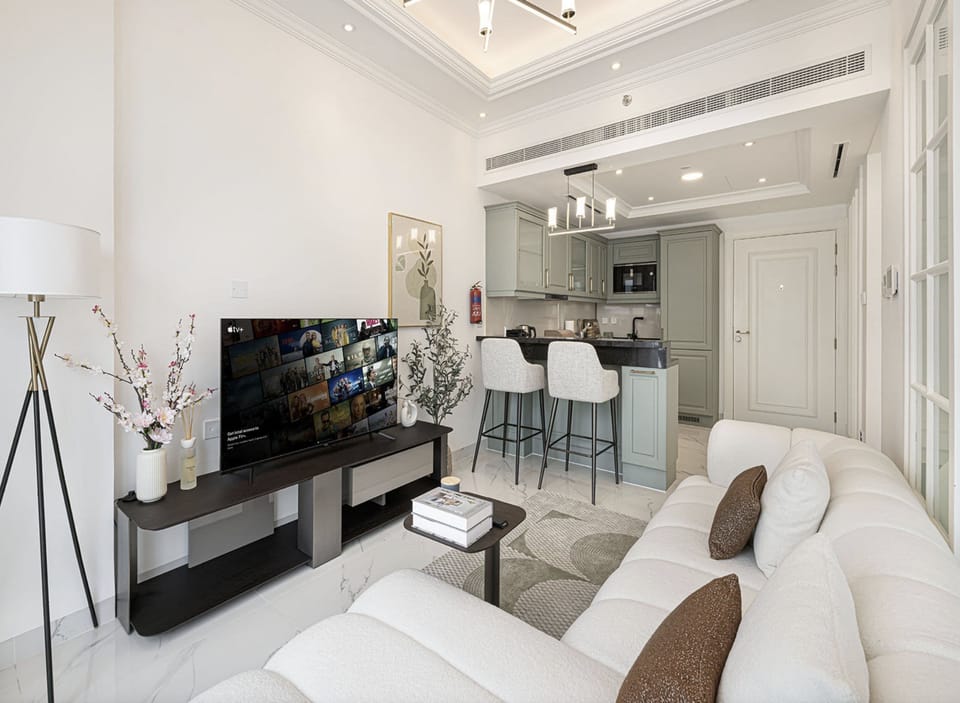 Standard Apartment, Balcony | Living area | 42-inch Smart TV with satellite channels, Netflix, streaming services