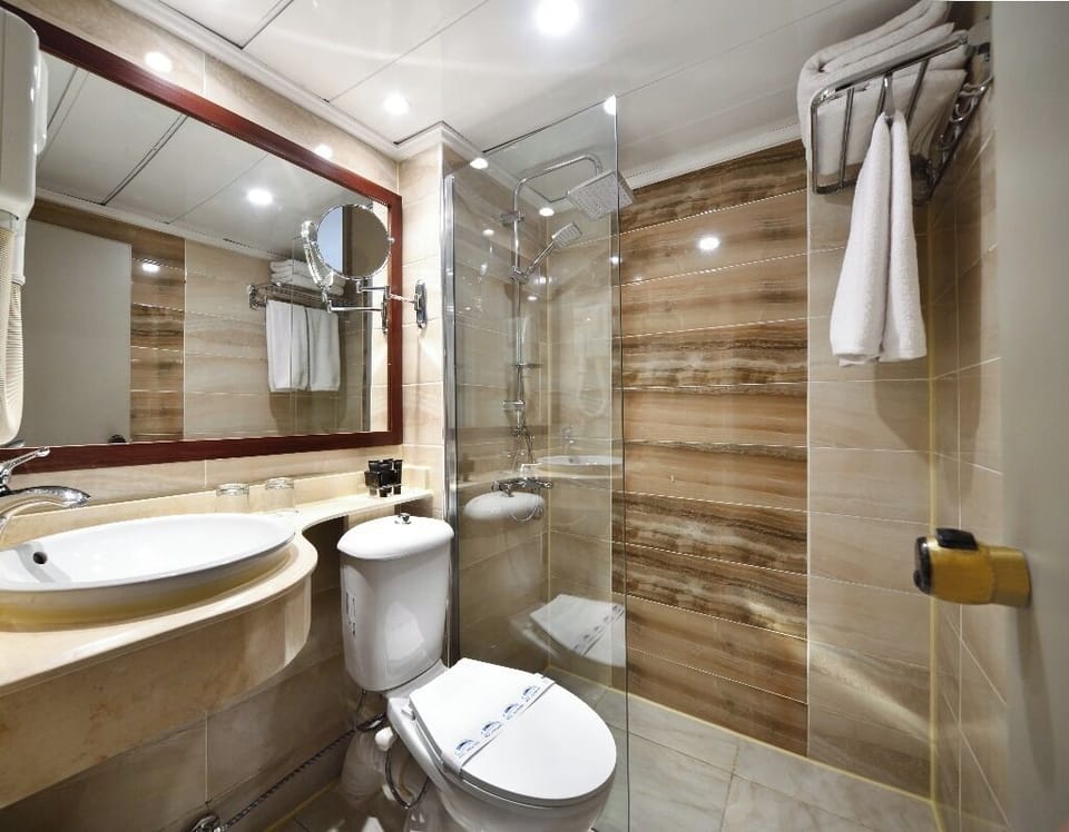 Standard Double or Twin Room | Bathroom | Separate tub and shower, free toiletries, hair dryer, bathrobes