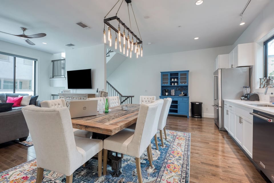 Dining and kitchen 