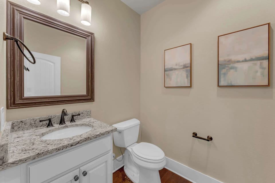 Main floor half bathroom
