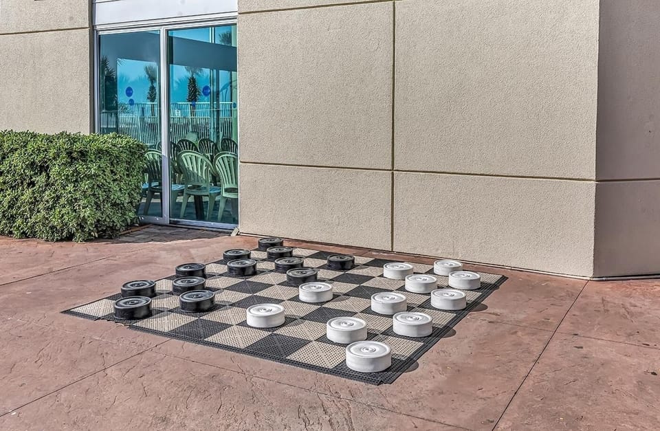 Enjoy games by the pool deck!
