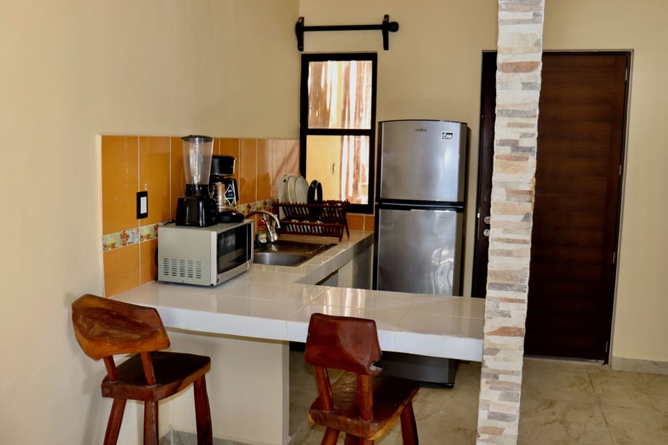 Premium Studio, Balcony | Private kitchenette | Full-size fridge, microwave, coffee/tea maker, blender