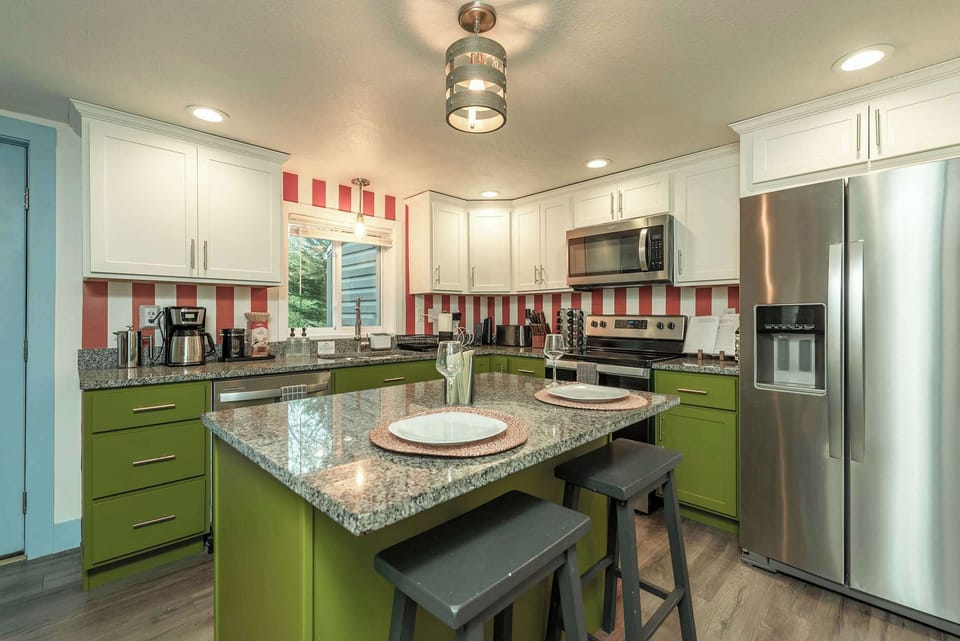Cook in Style – This kitchen features high-end appliances, ample storage, and everything you need for a seamless culinary experience.