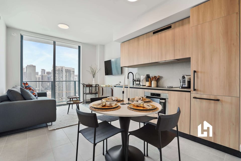 Stocked with coffee maker, dishwasher, oven, and more