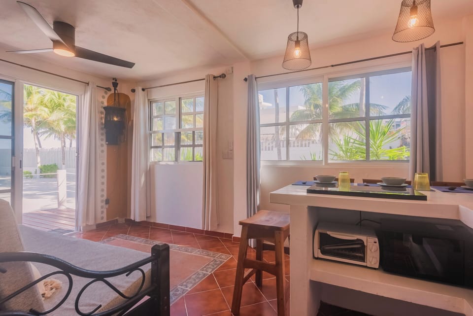 Studio #2 with partial ocean view | Living area | Smart TV