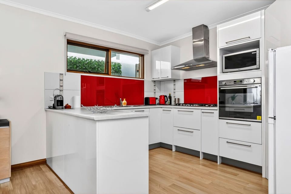 Sleek, fully equipped kitchen