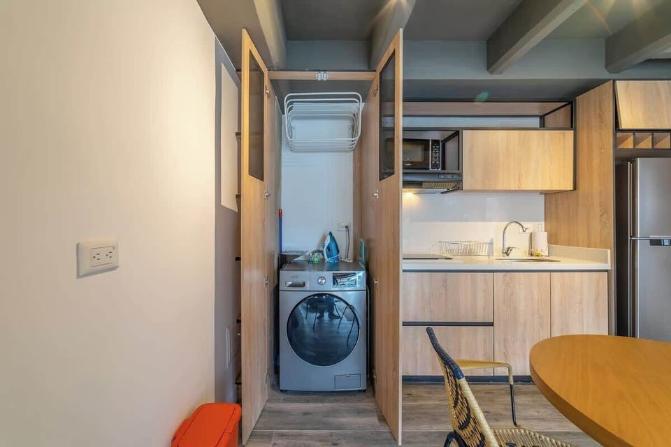 Apartment, 1 Queen Bed, Balcony, City View (Mambe 301) | Private kitchen