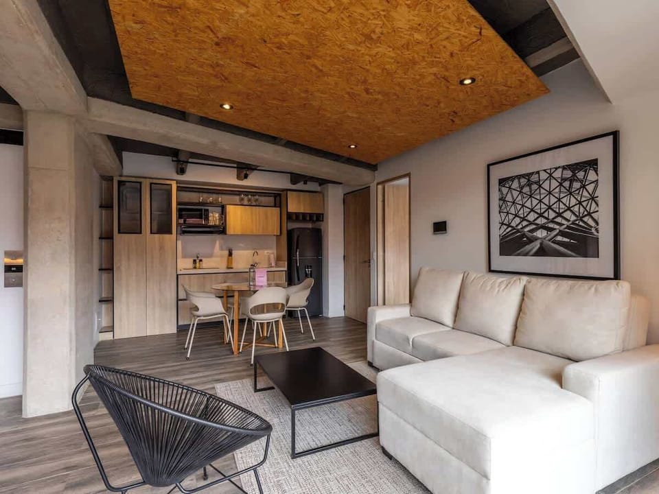 Apartment, 1 Queen Bed with Sofa bed, Patio, City View (Mambe 501) | Living area