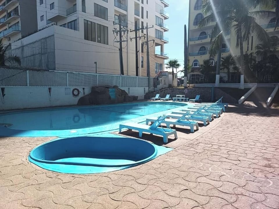 Splash and relax with a main pool and wading area.