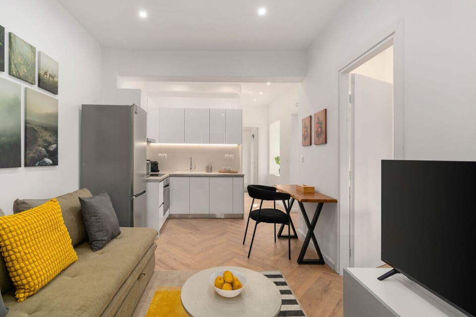 Open-plan kitchen and living area , fully equipped and designed for longer stays.