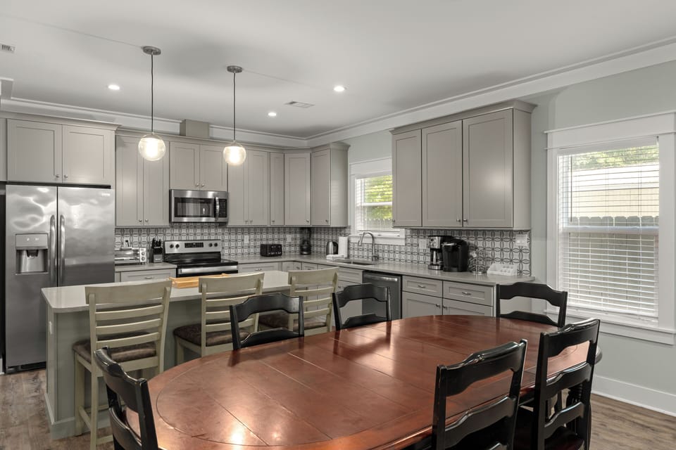 Open living and dining space with comfortable seating and plenty of room to gather and unwind.