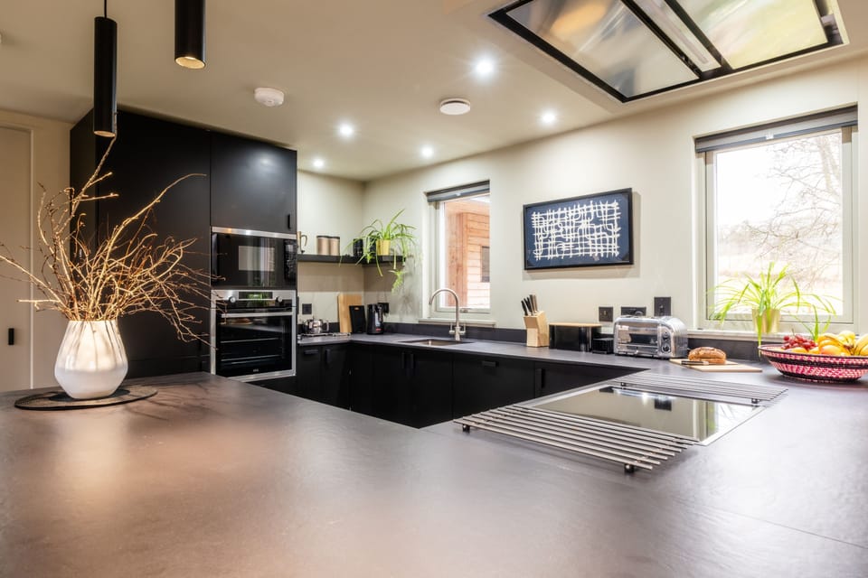 Sleek and high-spec kitchen