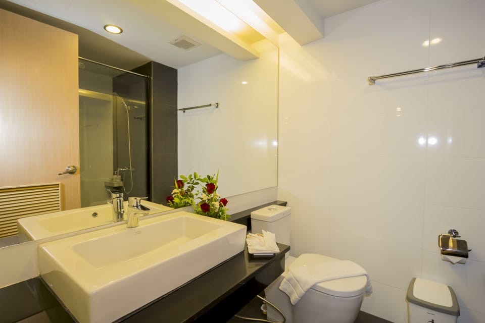 Free toiletries, hair dryer, slippers